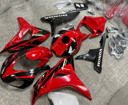 Fairings for Honda CBR1000RR (2006-2007) Red, Black Stripes at KingsMotorcycleFairings.com