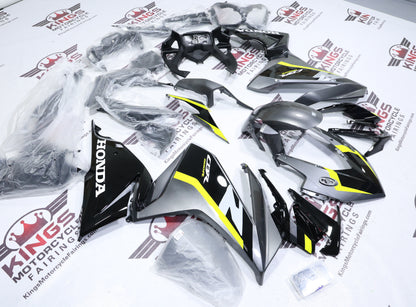 Fairings for Honda CBR500R (2022-2023) Gray, Black, Yellow, White from KingsMotorcycleFairings.com
