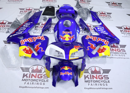 Fairings for Honda CBR600RR (2005-2006) Blue Red Bull at KingsMotorcycleFairings.com