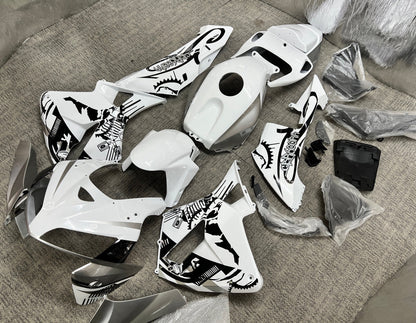 Fairings for Honda CBR600RR (2005-2006) White, Black Special Design at KingsMotorcycleFairings.com