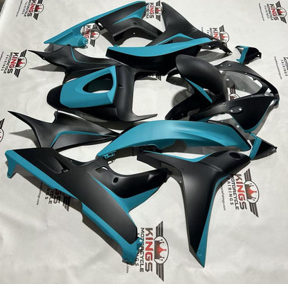 Fairings for Honda CBR600RR (2007-2008) Matte Black, Blue Turquoise from KingsMotorcycleFairings.com