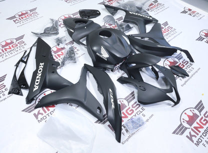 Fairings for Honda CBR600RR (2007-2008) Matte Black, White at KingsMotorcycleFairings.comJPG