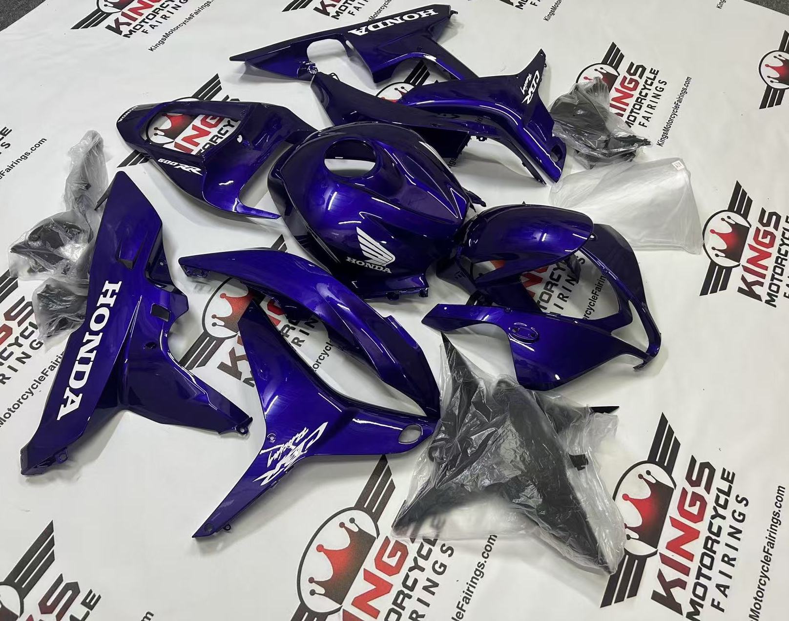 Fairings for Honda CBR600RR (2007-2008) Purple Violet, White at KingsMotorcycleFairings.com