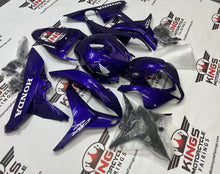 Fairings for Honda CBR600RR (2007-2008) Purple, White Wings at KingsMotorcycleFairings.com