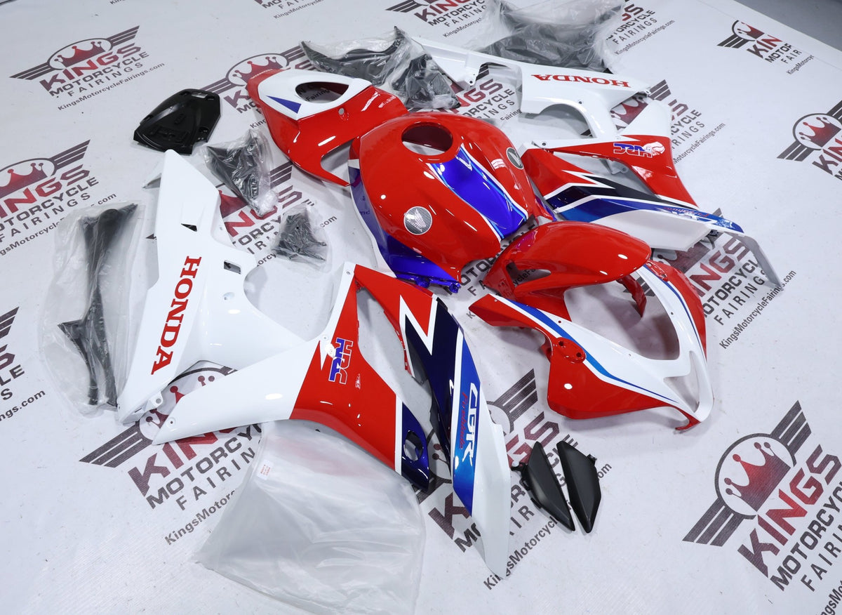 Fairings for Honda CBR600RR (2007-2008) Red, White, Blue HRC at KingsMotorcycleFairings.com