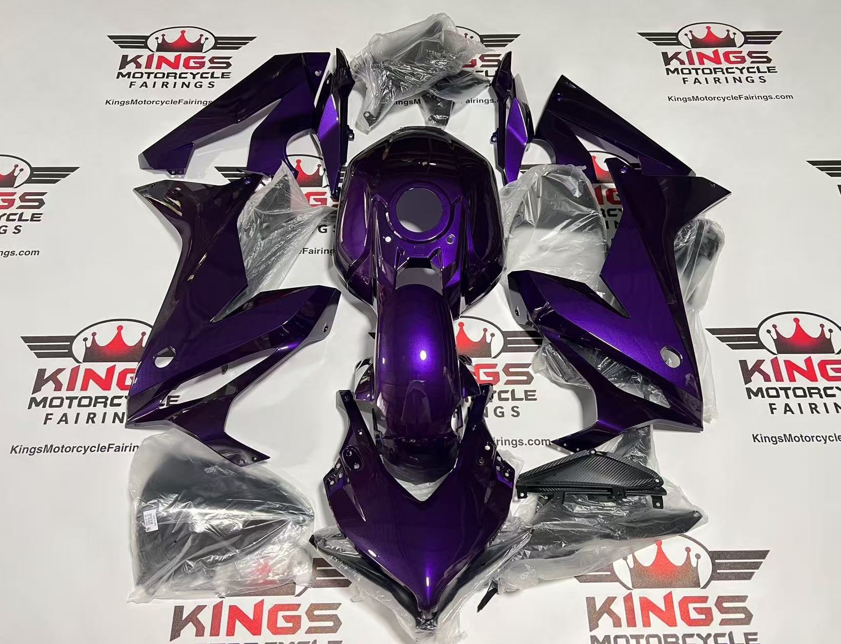 Fairings for Honda CBR650R (2021-2023) All Purple at KingsMotorcycleFairings.com