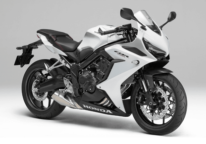 Fairings for Honda CBR650R (2021-2023) White, Matte Black from KingsMotorcycleFairings.com