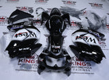 Fairings for Kawasaki Ninja 250R (2008-2013) Black, White, Mobil1 West at KingsMotorcycleFairings.com