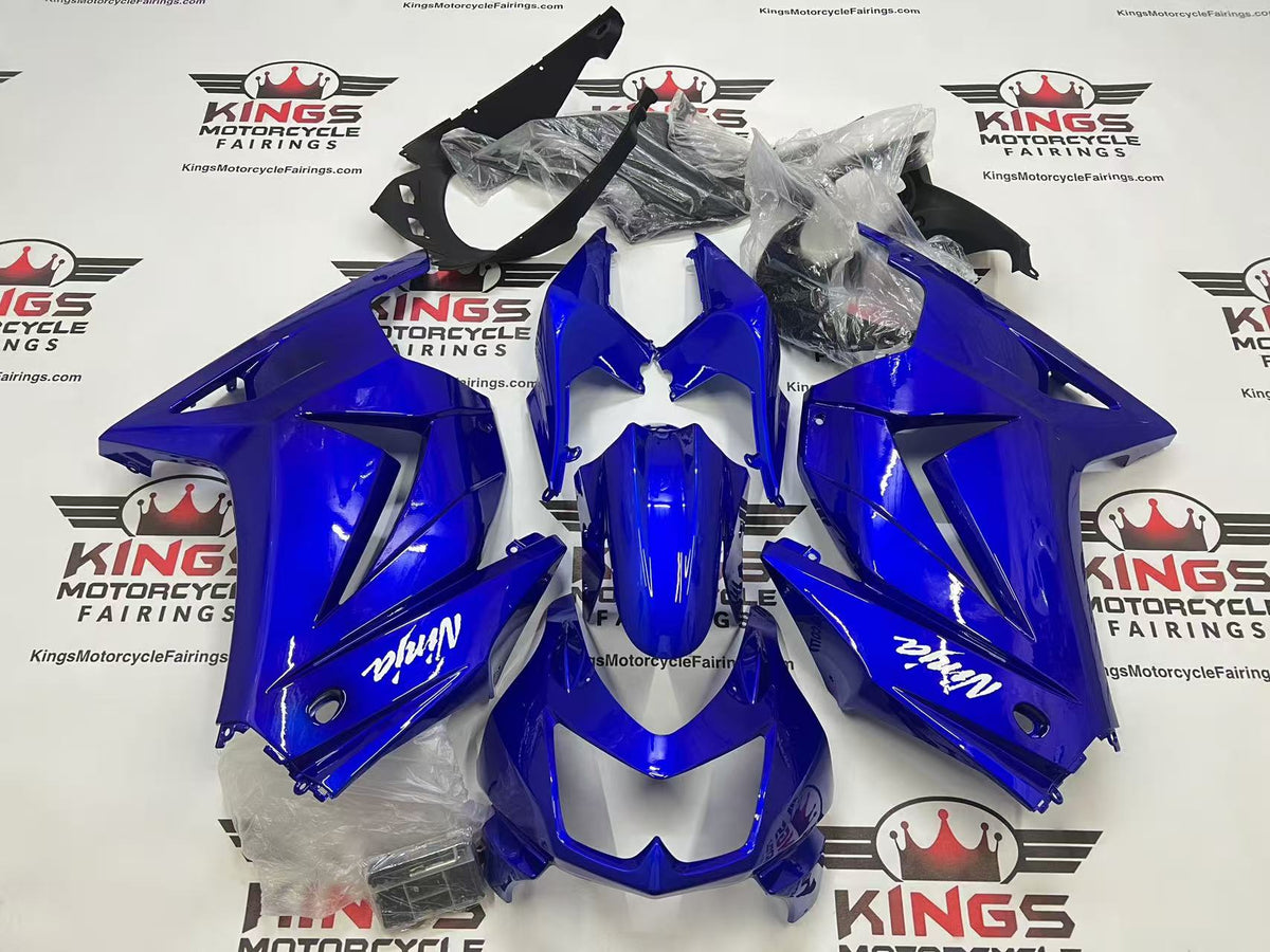 Fairings for Kawasaki Ninja 250R (2008-2013) Blue, White at KingsMotorcycleFairings.com