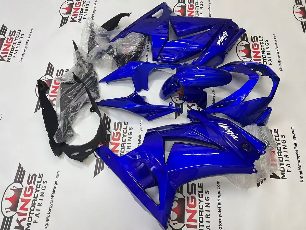 Fairings for Kawasaki Ninja 250R (2008-2013) Blue, White from KingsMotorcycleFairings.com