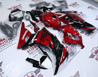 Fairings for Kawasaki Ninja 300 (2013-2024) Candy Red, Black, White at KingsMotorcycleFairings.com