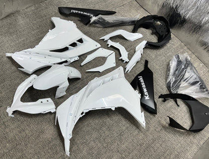 Fairings for Kawasaki Ninja 300 (2013-2024) Gloss White at KingsMotorcycleFairings.com