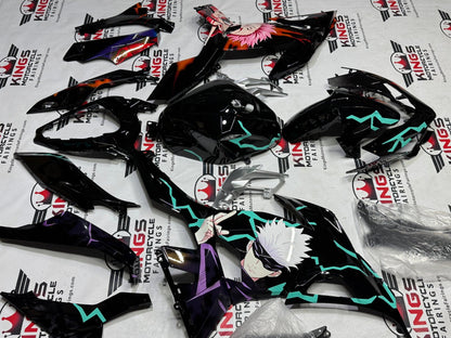 Fairings for Kawasaki Ninja 400 (2018-2023) Black Anime from KingsMotorcycleFairings.com