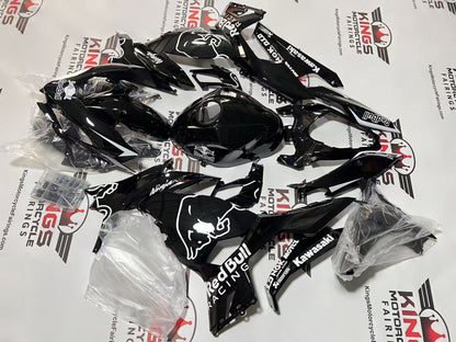 Fairings for Kawasaki Ninja 400 (2018-2023) Black, White RedBull from KingsMotorcycleFairings.com