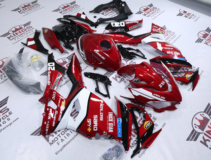Fairings for Kawasaki Ninja 400 (2018-2023) Candy Red Eva from KingsMotorcycleFairings.com