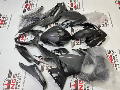 Fairings for Kawasaki Ninja 400 (2018-2023) Faux Carbon Fiber, Silver from KingsMotorcycleFairings.com