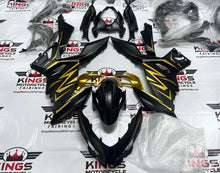 Fairings for Kawasaki Ninja 400 (2018-2023) Matte Black, Gold at KingsMotorcycleFairings.com