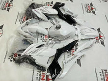 Fairings for Kawasaki Ninja 400 (2018-2023) White, Silver Stripes, Black from KingsMotorcycleFairings.com