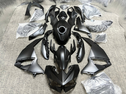 Fairings for Kawasaki Ninja 500 (2024-2025) Flat Black at KingsMotorcycleFairings.com