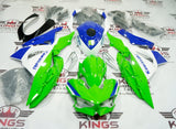 Fairings for Kawasaki Ninja 500 (2024-2025) Green, Blue, White at KingsMotorcycleFairings.com