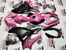Fairings for Kawasaki Ninja 500 (2024-2025) Matte Black, Pink Splash at KingsMotorcycleFairings.com