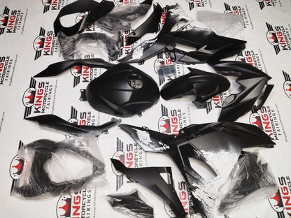 Fairings for Kawasaki Ninja 500 (2024-2025) Matte Black, White Spray from KingsMotorcycleFairings.com