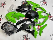 Fairings for Kawasaki Ninja 500 (2024-2025) Matte Green, Matte Black, Black Splash from KingsMotorcycleFairings.com