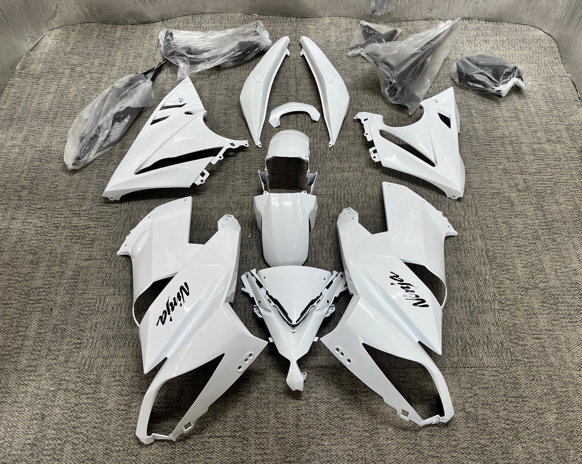 Fairings for Kawasaki Ninja 650 (2009-2011) White at KingsMotorcycleFairings.com
