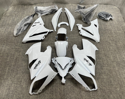 Fairings for Kawasaki Ninja 650 (2009-2011) White at KingsMotorcycleFairings.com