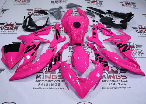 Fairings for Kawasaki Ninja 650 (2017-2019) Hot Pink, Black at KingsMotorcycleFairings.com