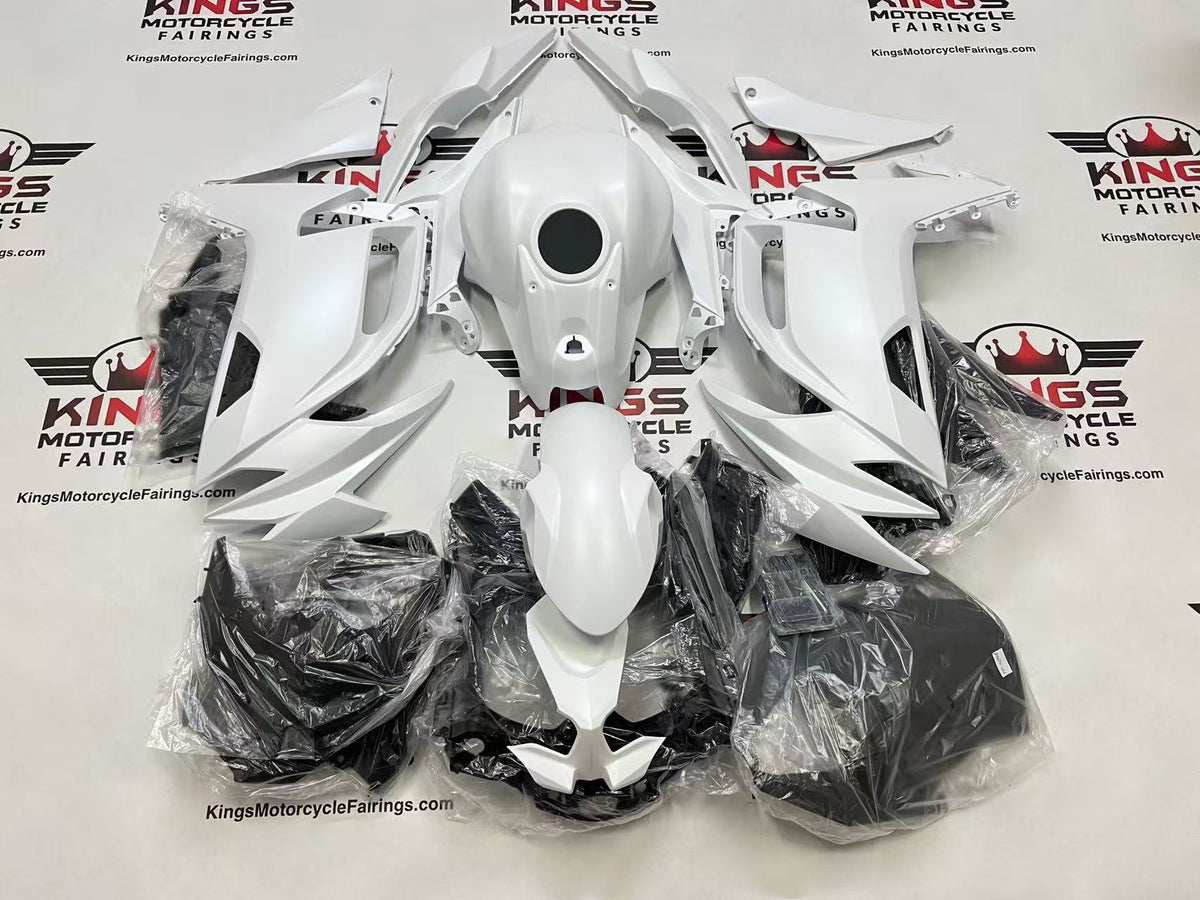 Fairings for Kawasaki Ninja 650 (2020-2025) All Pearl White at KingsMotorcycleFairings.com