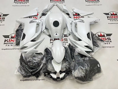Fairings for Kawasaki Ninja 650 (2020-2025) All Pearl White at KingsMotorcycleFairings.com
