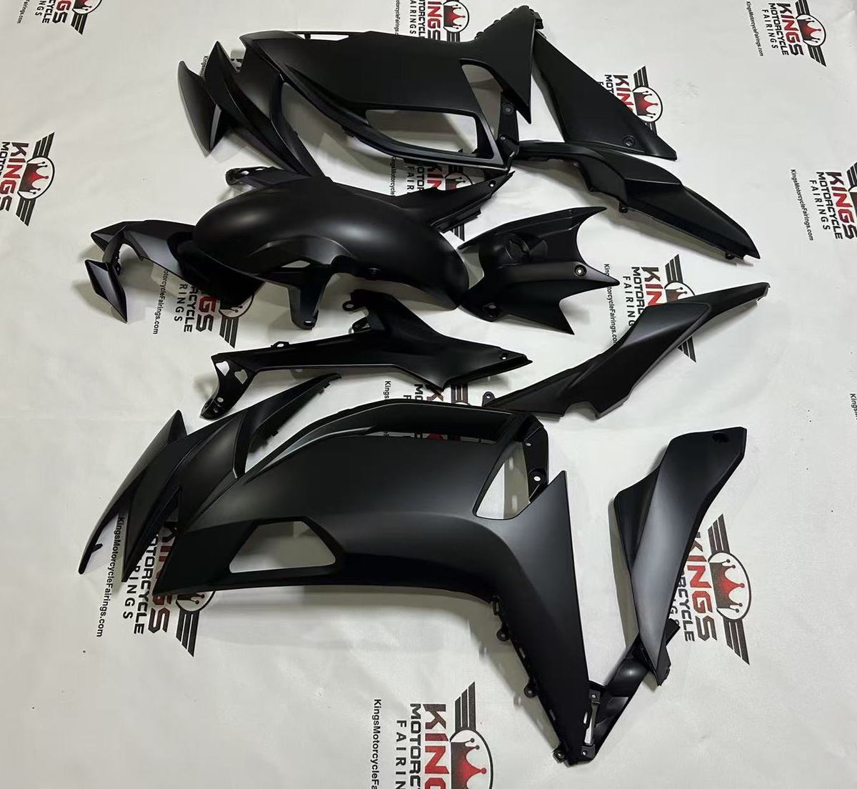 Fairings for Kawasaki Ninja 650 (2020-2025) Flat Black at KingsMotorcycleFairings.com