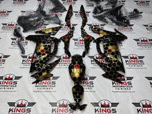 Fairings for Kawasaki Ninja 650 (2020-2025) Gold, Black, Red Honeycomb at KingsMotorcycleFairings.com