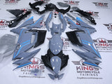Fairings for Kawasaki Ninja 650 (2020-2025) Gray, Light Blue at KingsMotorcycleFairings.com