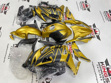 Fairings for Kawasaki Ninja 650 (2020-2025) Matte Gold, Matte Faux Carbon Fiber from KingsMotorcycleFairings.com