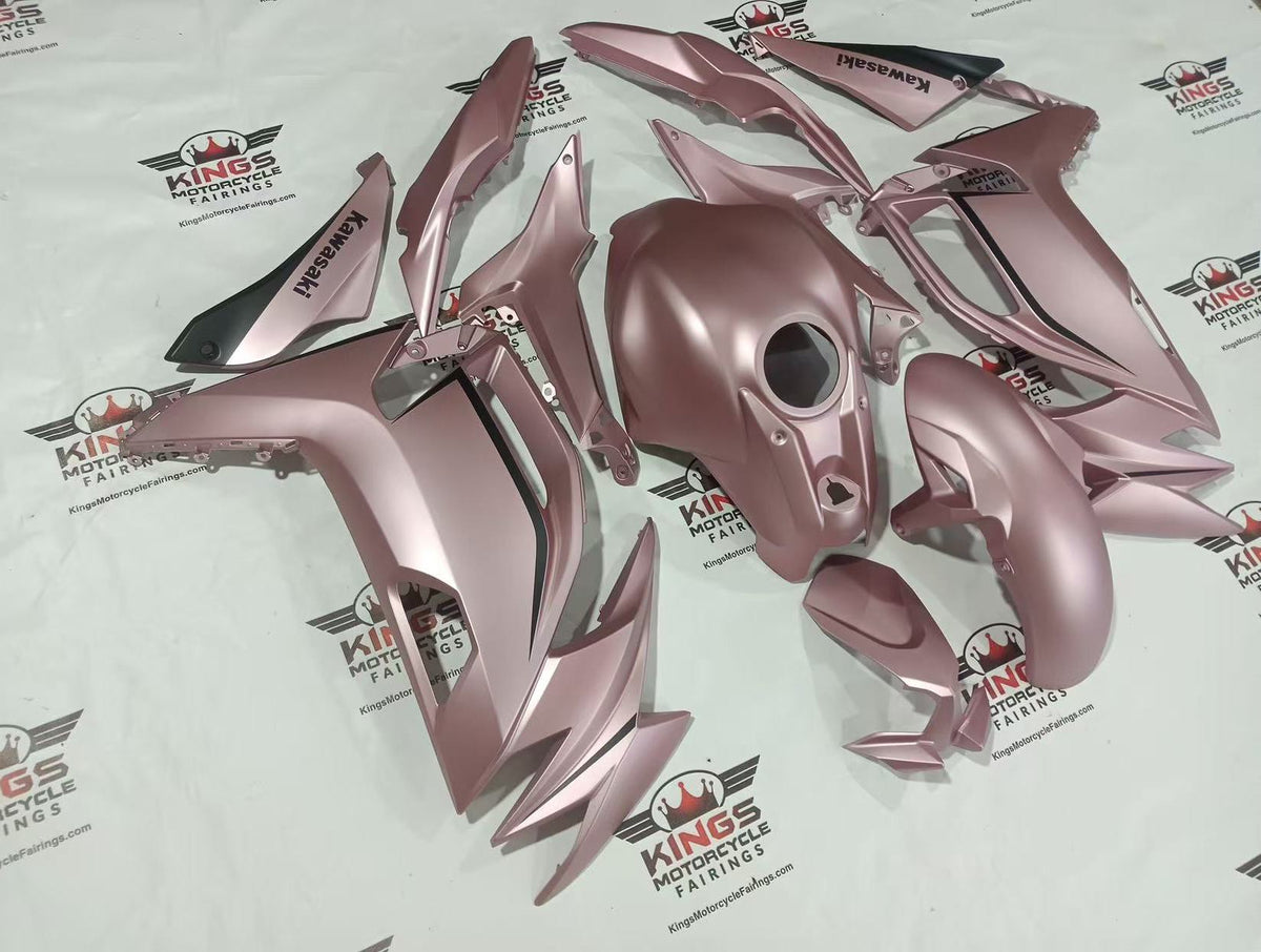 Fairings for Kawasaki Ninja 650 (2020-2025) Matte Pink at KingsMotorcycleFairings.com