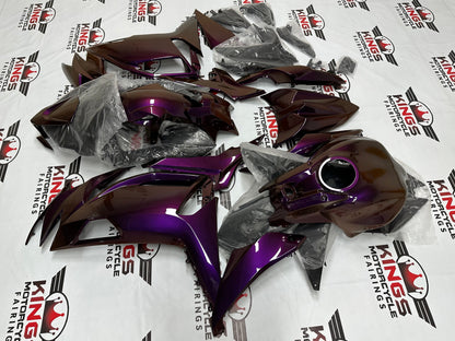 Kawasaki Ninja 650 Fairings (2020-2025) Purple, Orange Chameleon at KingsMotorcycleFairings.com