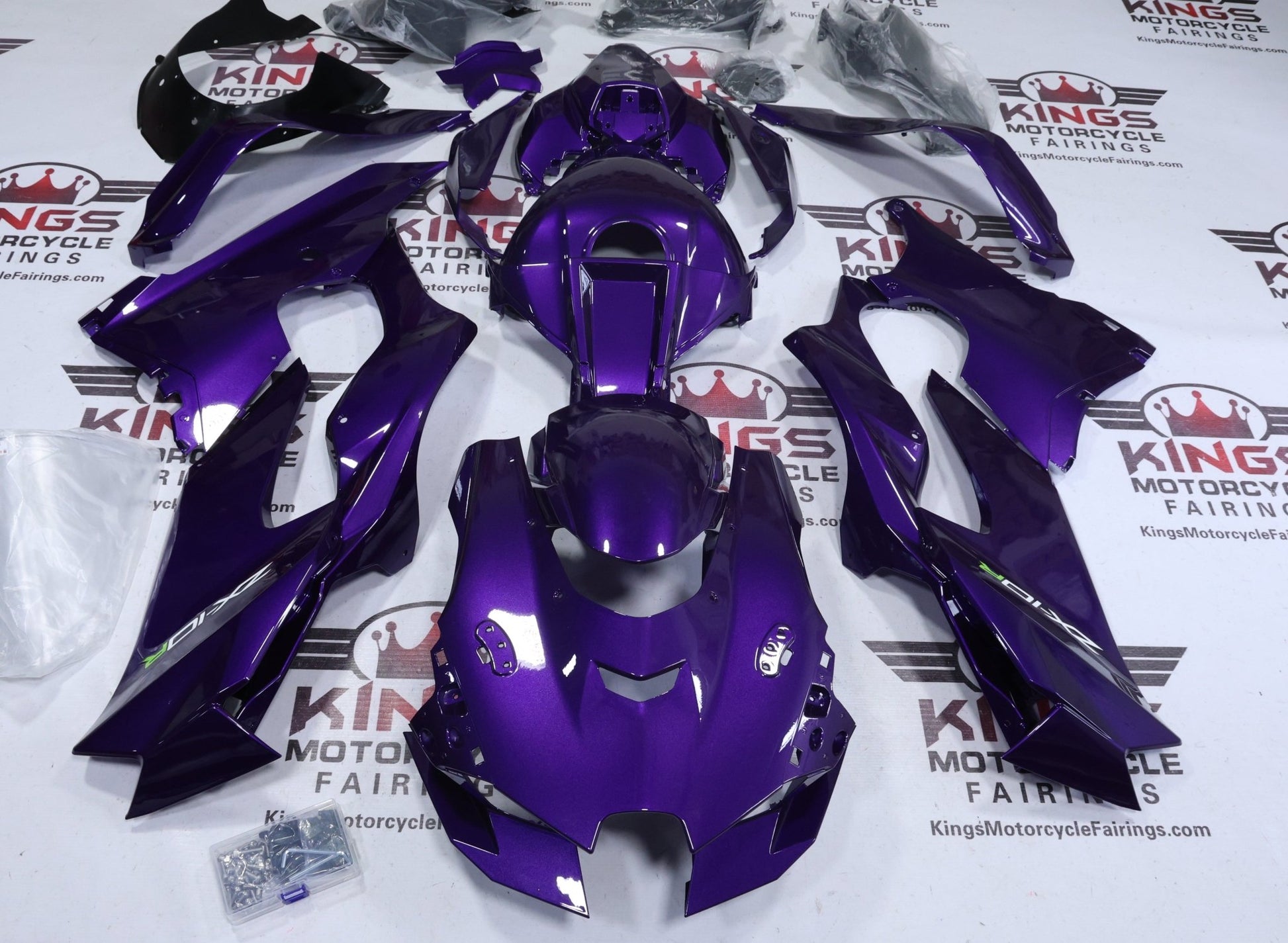 Fairings for Kawasaki Ninja ZX-10R (2021-2025) Purple Metallic at KingsMotorcycleFairings.com