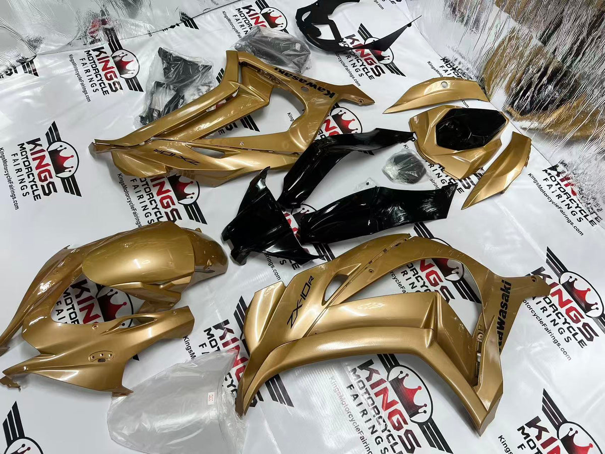 Fairings for Kawasaki Ninja ZX10R (2016-2020) Gold Sand at KingsMotorcycleFairings.com