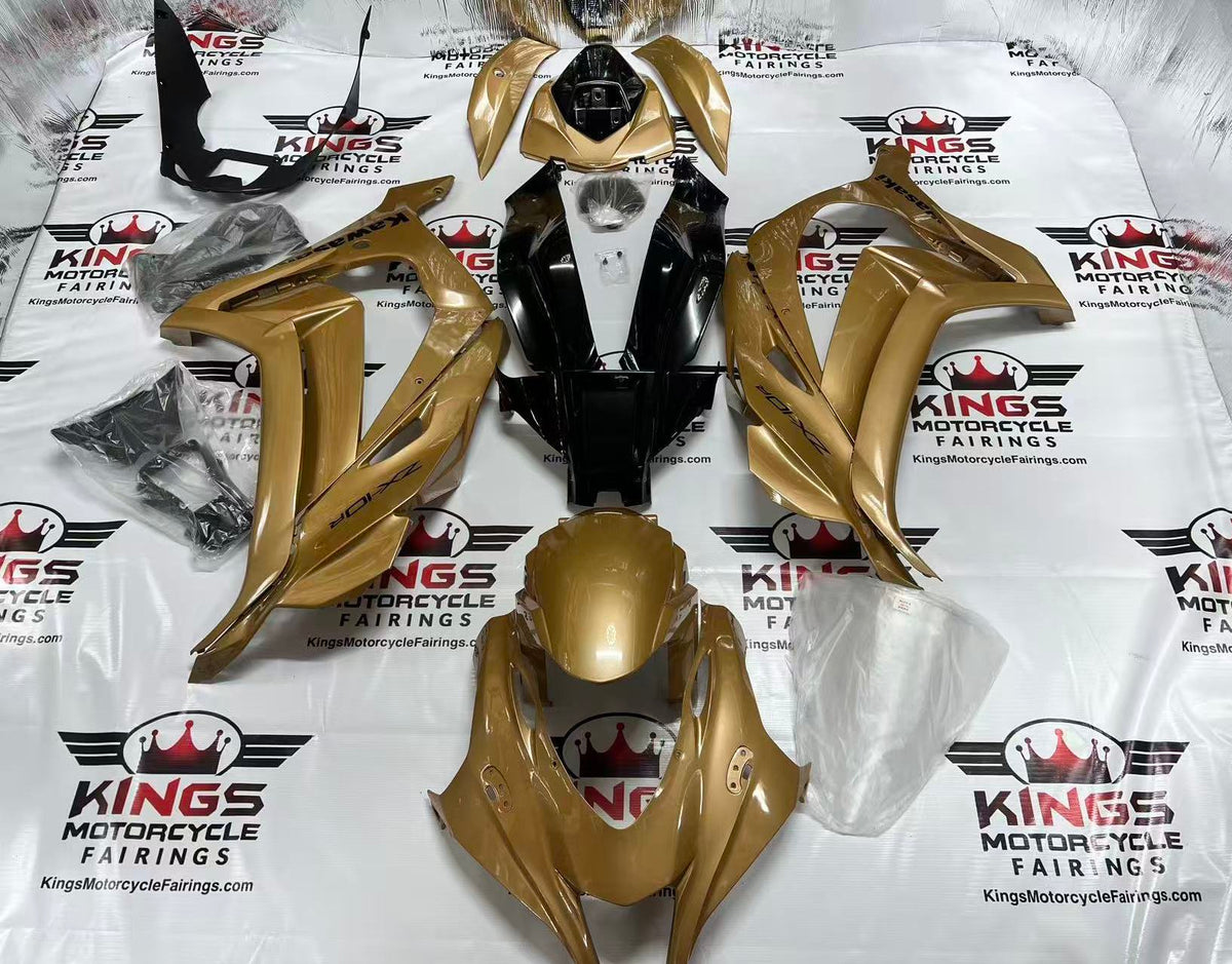 Fairings for Kawasaki Ninja ZX10R (2016-2020) Gold Sand from KingsMotorcycleFairings.com