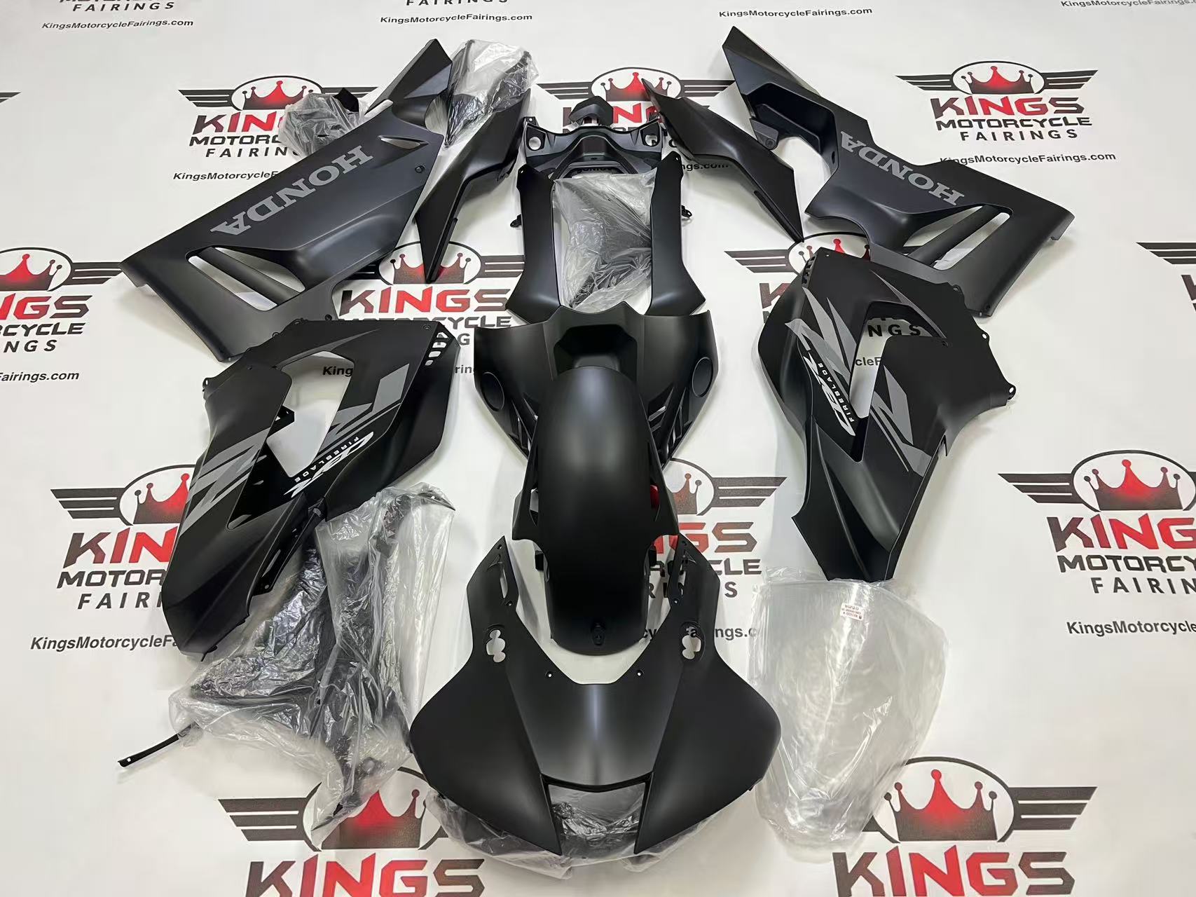 Fairings for Kawasaki Ninja ZX10R (2016-2020) Matte Black, Gray at KingsMotorcycleFairings.com