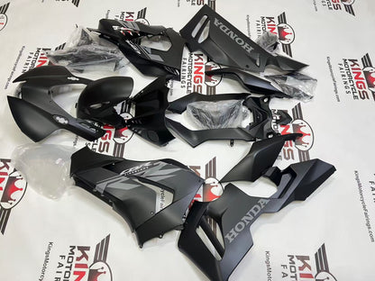 Fairings for Kawasaki Ninja ZX10R (2016-2020) Matte Black, Gray from KingsMotorcycleFairings.com