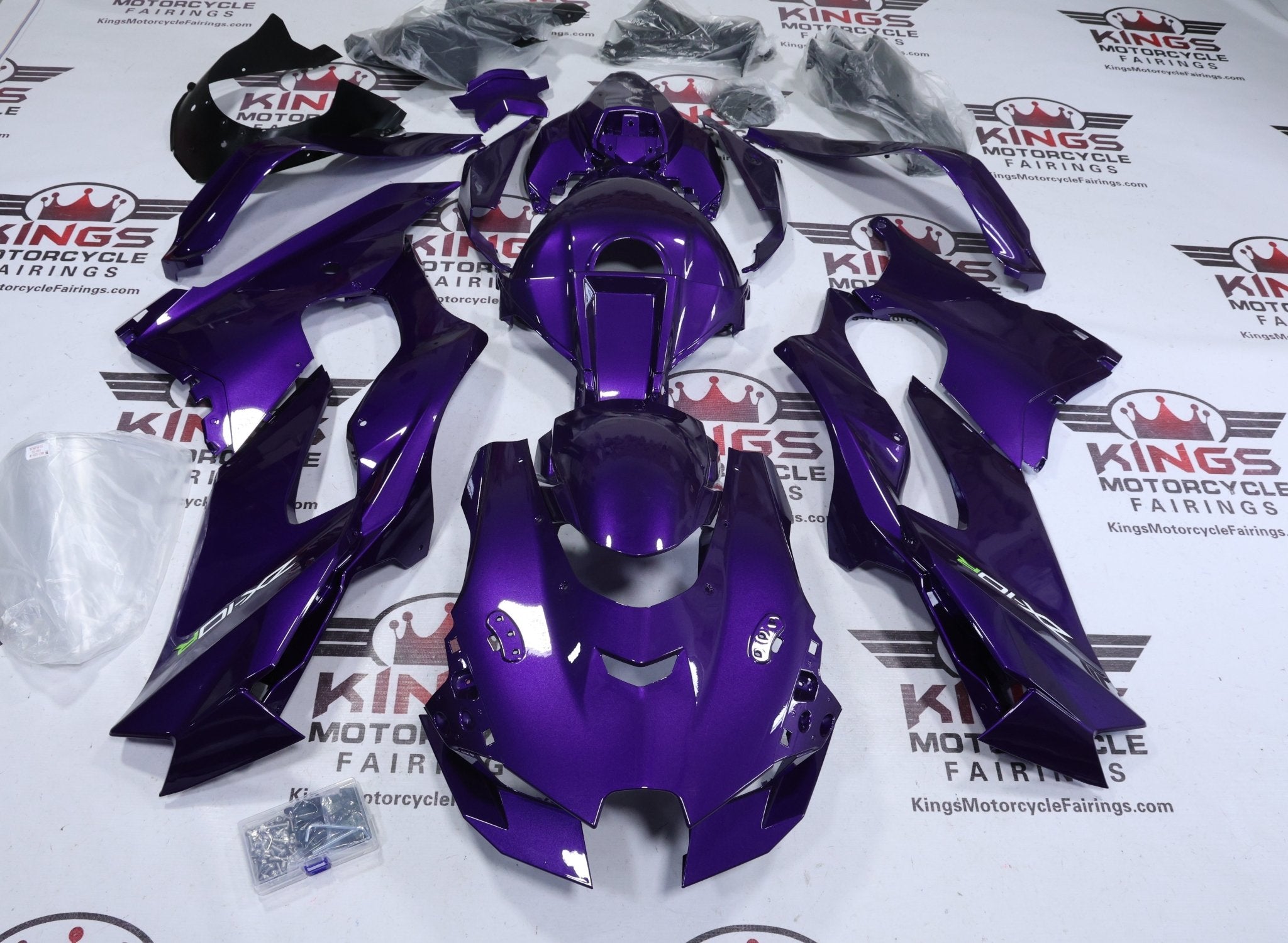 Fairings for Kawasaki Ninja ZX10R (2021-2025) Purple Metallic at KingsMotorcycleFairings.com