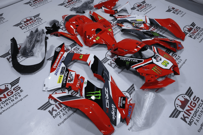 Fairings for Kawasaki Ninja ZX10R (2021-2025) Red, Black Monster at KingsMotorcycleFairings.com