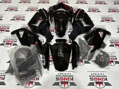 Fairings for Kawasaki Ninja ZX14R (2006-2011) Black, Dark Purple, Silver at KingsMotorcycleFairings.com