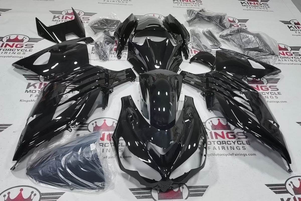 Fairings for Kawasaki Ninja ZX14R (2012-2024) All Black at KingsMotorcycleFairings.com