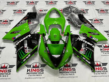 Fairings for Kawasaki Ninja ZX6R 636 (2005-2006) Monster Green, Black at KingsMotorcycleFairings.com