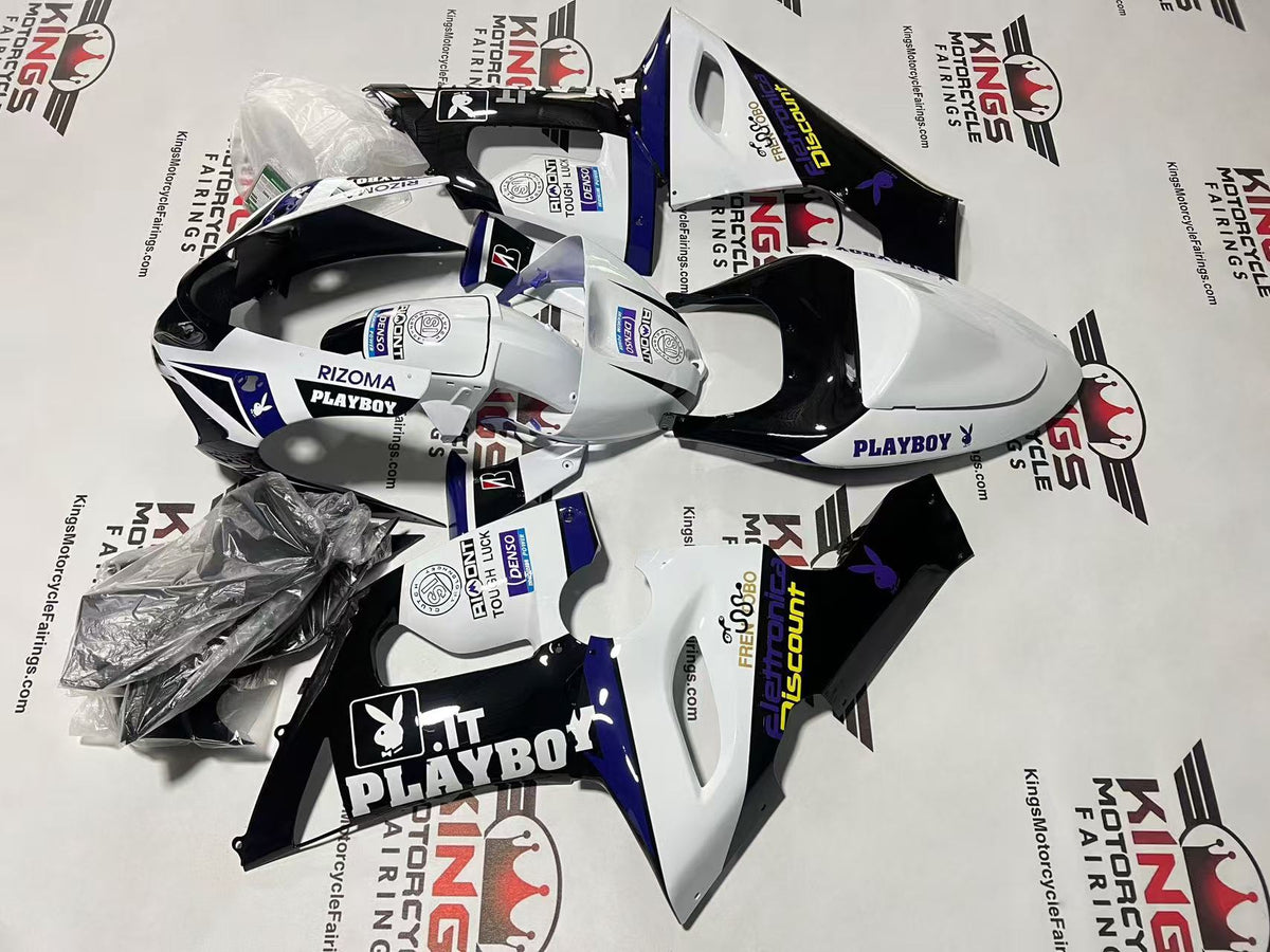 Fairings for Kawasaki Ninja ZX6R 636 (2005-2006) Playboy White, Black, Purple from KingsMotorcycleFairings.com