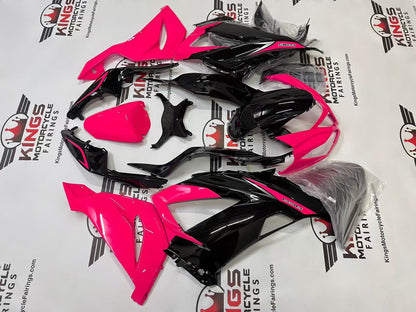 Fairings for Kawasaki Ninja ZX6R 636 (2013-2018) Pink, Black at KingsMotorcycleFairings.com